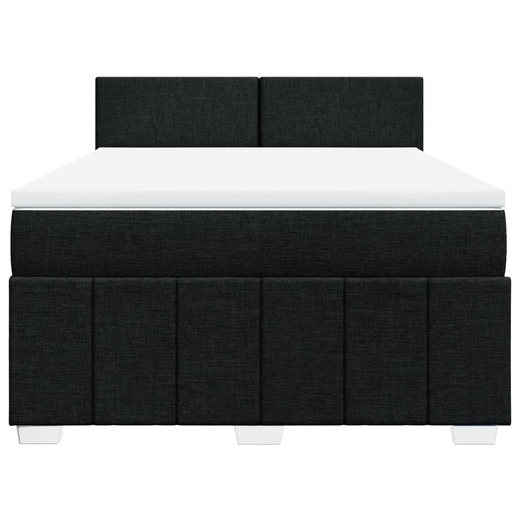 8721102721434_g_en_hd_2 vidaXL Box Spring Bed with Mattress Black Double Fabric - Image 4