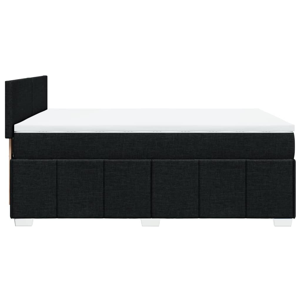 8721102721434_g_en_hd_3 vidaXL Box Spring Bed with Mattress Black Double Fabric - Image 5