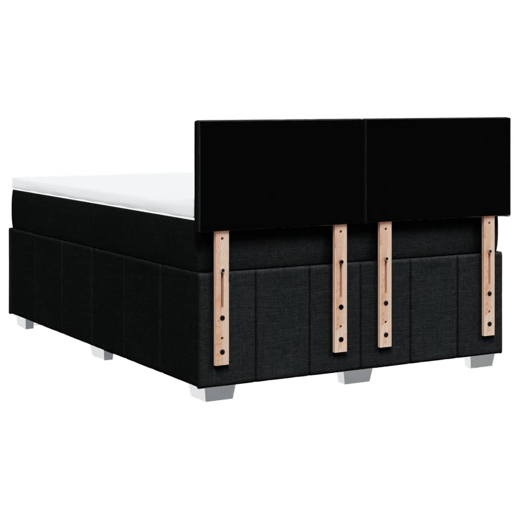 8721102721434_g_en_hd_4 vidaXL Box Spring Bed with Mattress Black Double Fabric - Image 6