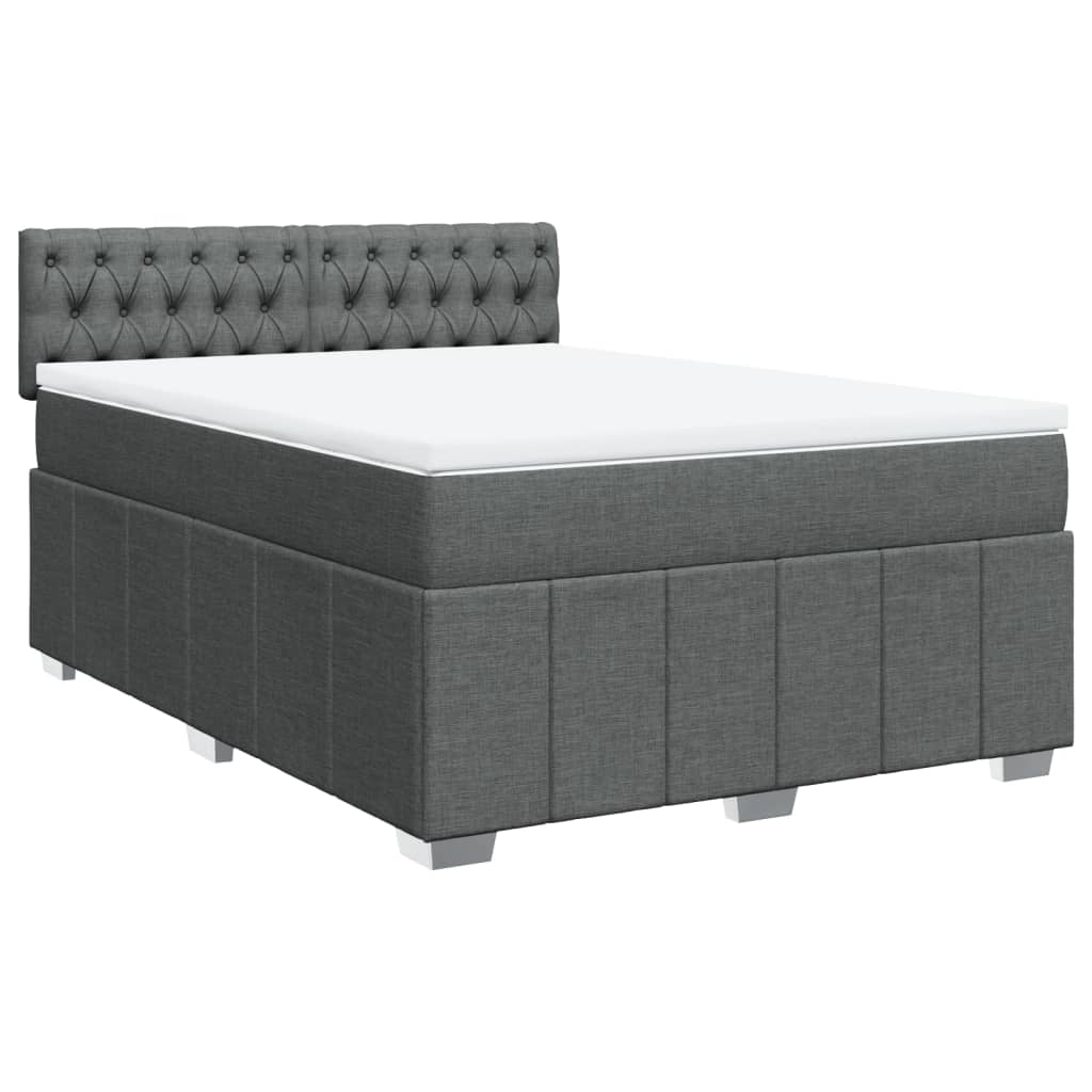 8721102721472_a_en_hd_1 vidaXL Box Spring Bed with Mattress Black Double Fabric - Image 2