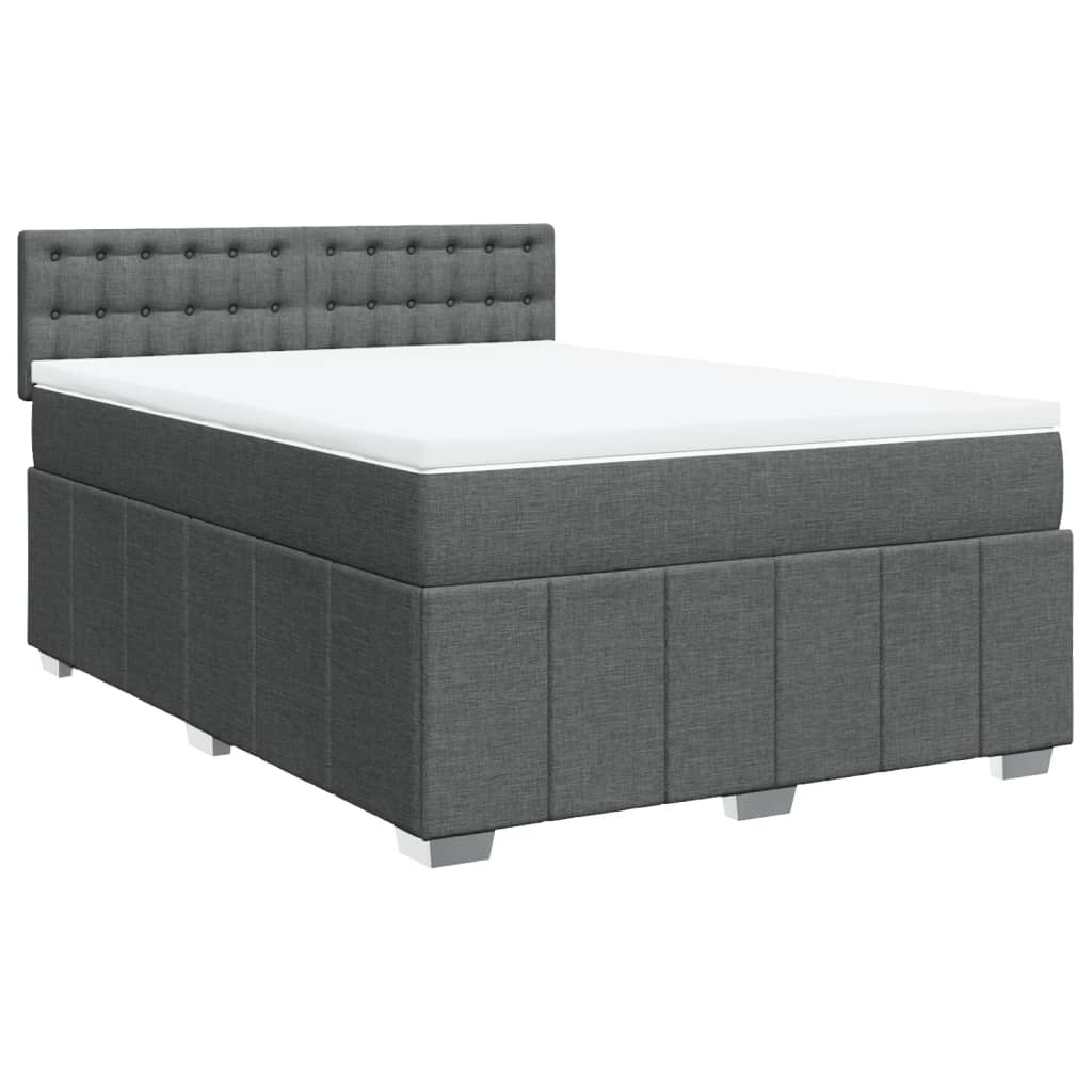 8721102721496_a_en_hd_1 vidaXL Box Spring Bed with Mattress Black Double Fabric - Image 2