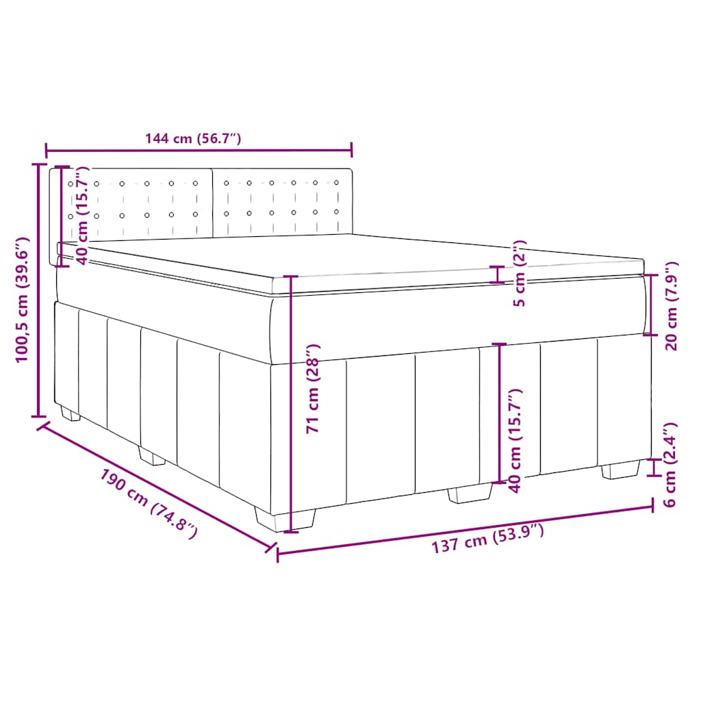 8721102721496_g_en_hd_11 vidaXL Box Spring Bed with Mattress Black Double Fabric - Image 13