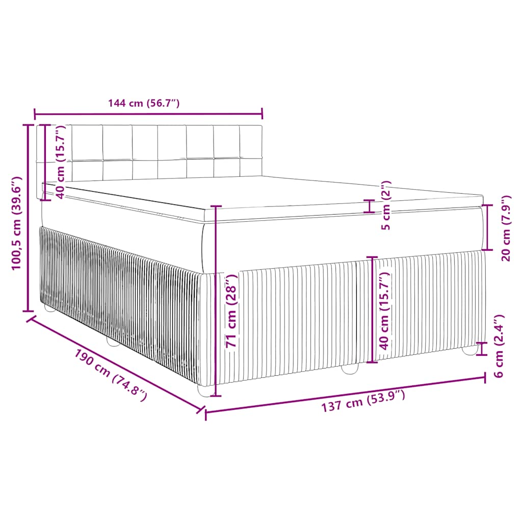 8721102728457_g_en_hd_11 vidaXL Box Spring Bed with Mattress Black Double Fabric - Image 13