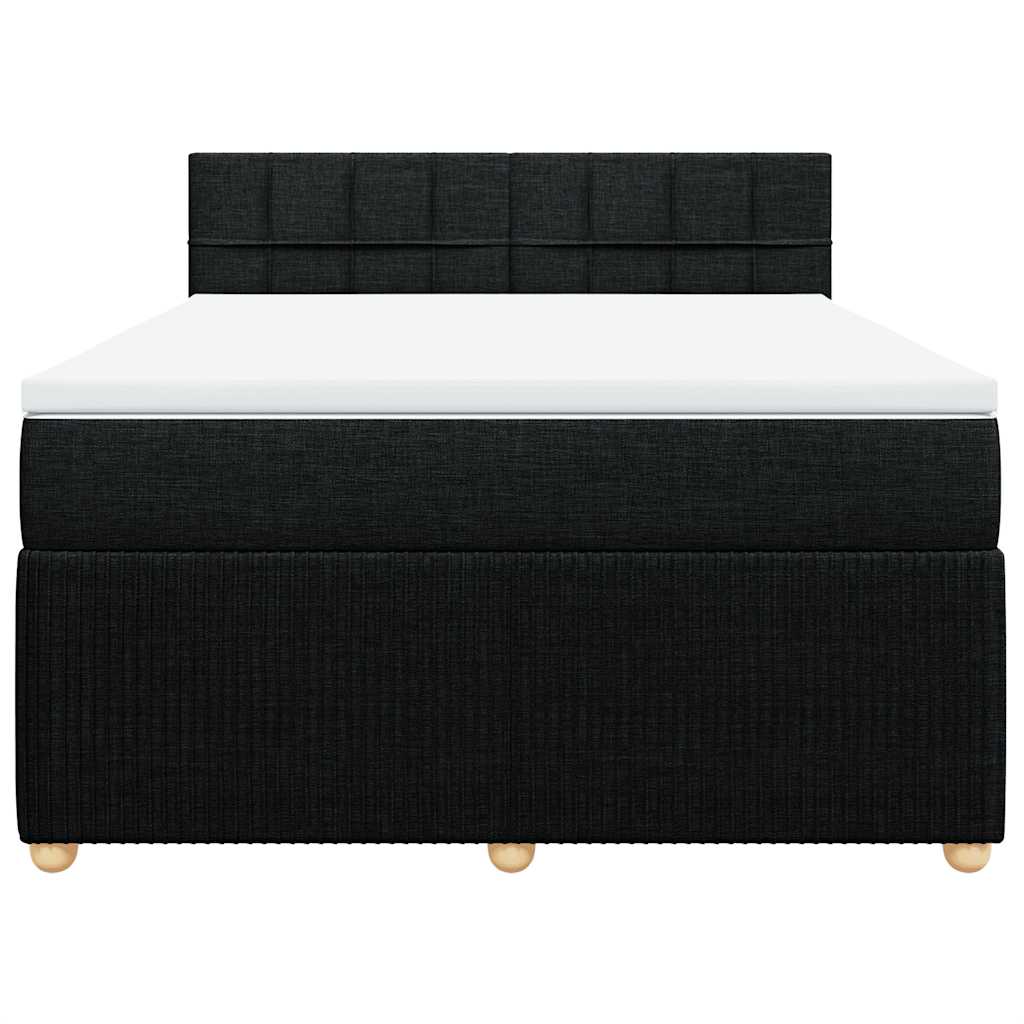 8721102728457_g_en_hd_2 vidaXL Box Spring Bed with Mattress Black Double Fabric - Image 4