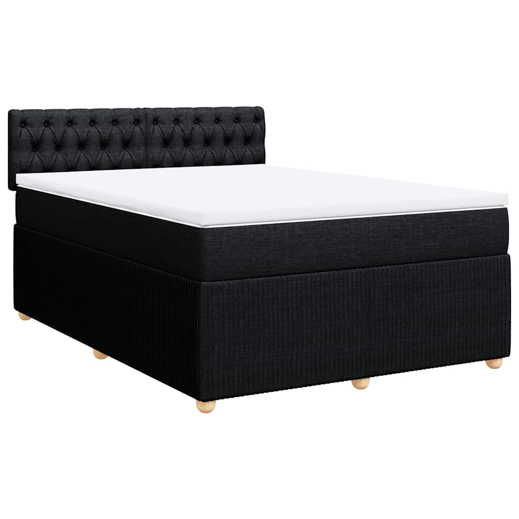 8721102728471_a_en_hd_1 vidaXL Box Spring Bed with Mattress Black Double Fabric - Image 2