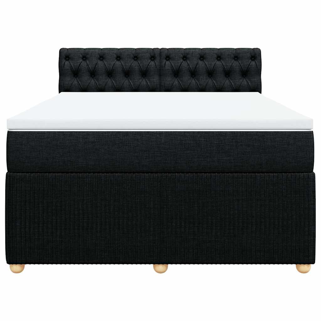 8721102728471_g_en_hd_2 vidaXL Box Spring Bed with Mattress Black Double Fabric - Image 4
