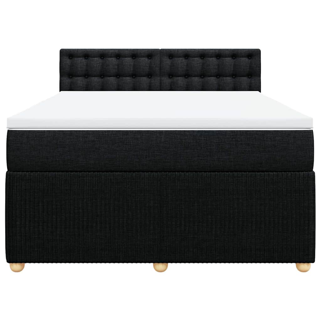 8721102728495_g_en_hd_2 vidaXL Box Spring Bed with Mattress Black Double Fabric - Image 4