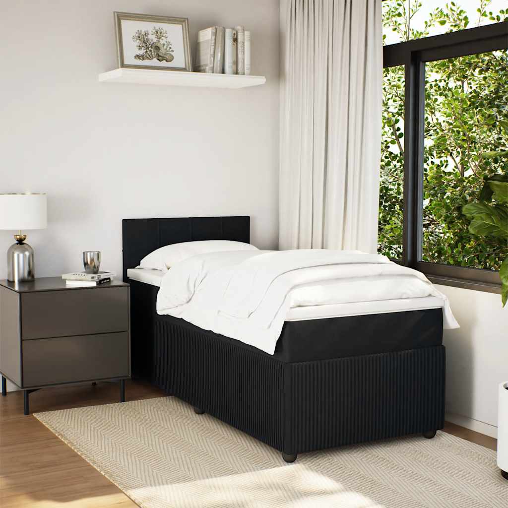 8721102728693_g_en_hd_1 vidaXL Box Spring Bed with Mattress Black King Single Velvet - Image 3