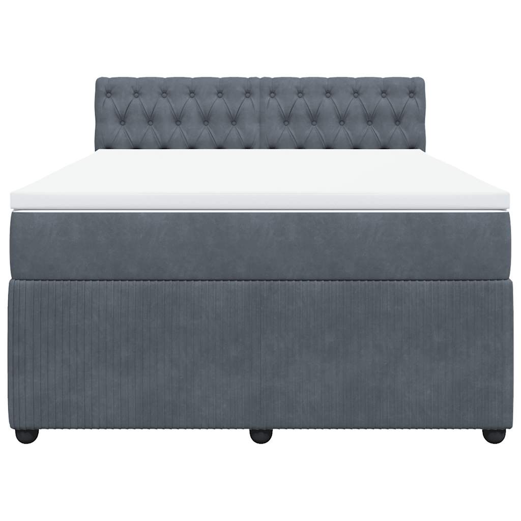 8721102728785_g_en_hd_2 vidaXL Box Spring Bed with Mattress Dark Grey Double Velvet - Image 4