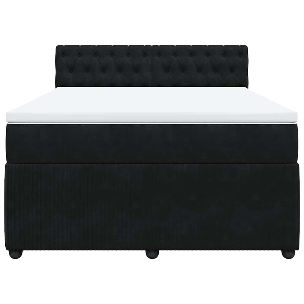 8721102728792_g_en_hd_2 vidaXL Box Spring Bed with Mattress Black Double Velvet - Image 4