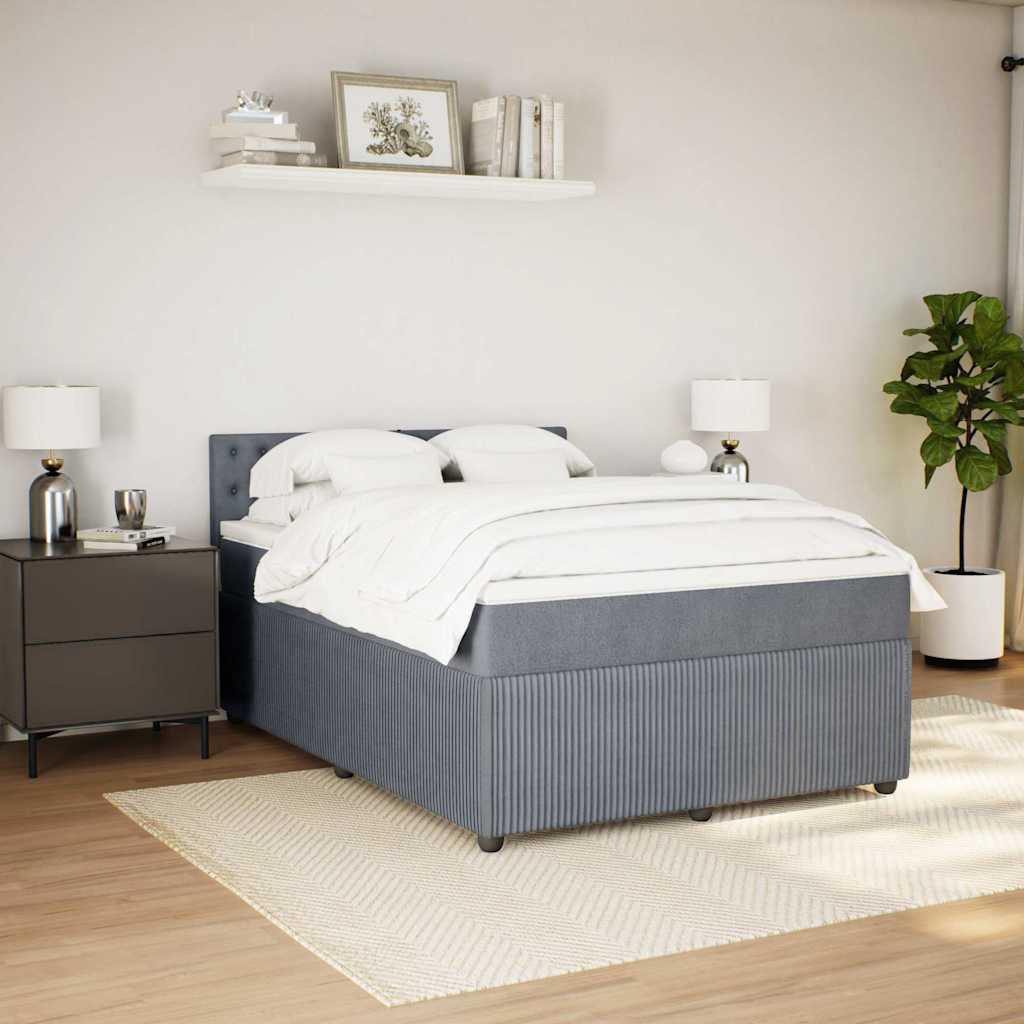 8721102728808_g_en_hd_1 vidaXL Box Spring Bed with Mattress Dark Grey Double Velvet - Image 3