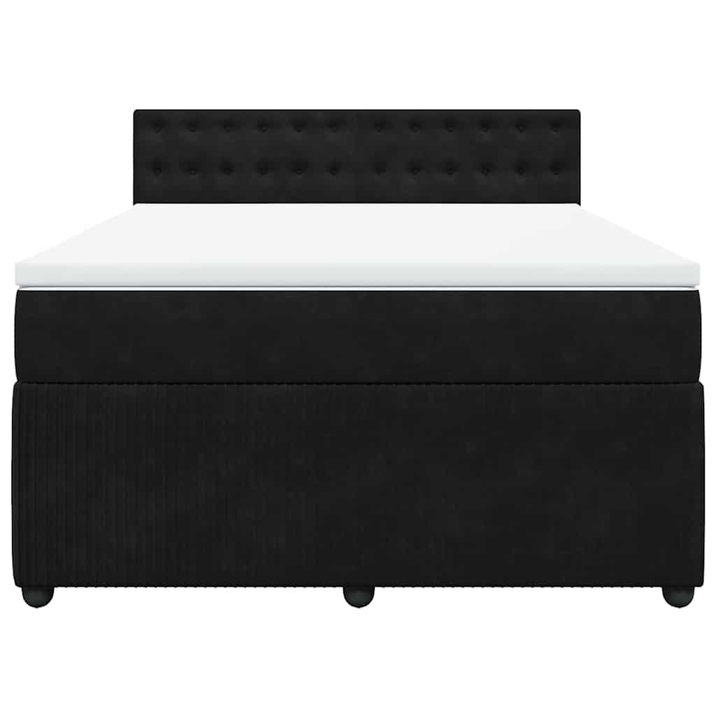 8721102728815_g_en_hd_2 vidaXL Box Spring Bed with Mattress Black Double Velvet - Image 4