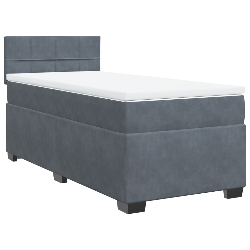 8721102732560_g_en_hd_1 vidaXL Box Spring Bed with Mattress Dark Grey King Single Fabric - Image 3