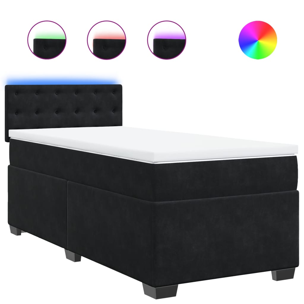 8721102732614_a_en_hd_1 vidaXL Box Spring Bed with Mattress Black King Single Fabric - Image 2