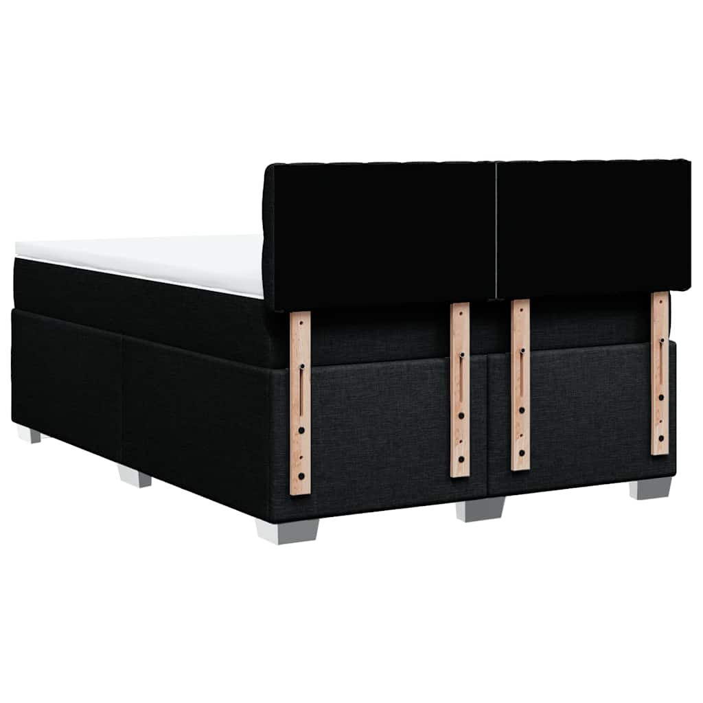 8721102732676_g_en_hd_10 vidaXL Box Spring Bed with Mattress Black Double Fabric - Image 12