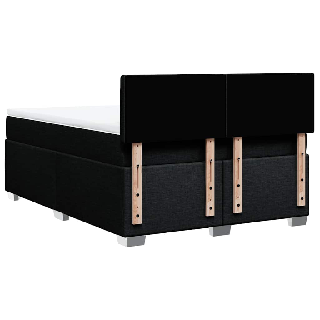 8721102732690_g_en_hd_10 vidaXL Box Spring Bed with Mattress Black Double Fabric - Image 12