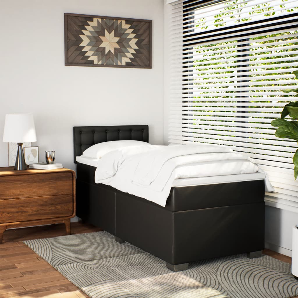 8721102733352_g_en_hd_2 vidaXL Box Spring Bed with Mattress Black King Single Faux Leather - Image 4