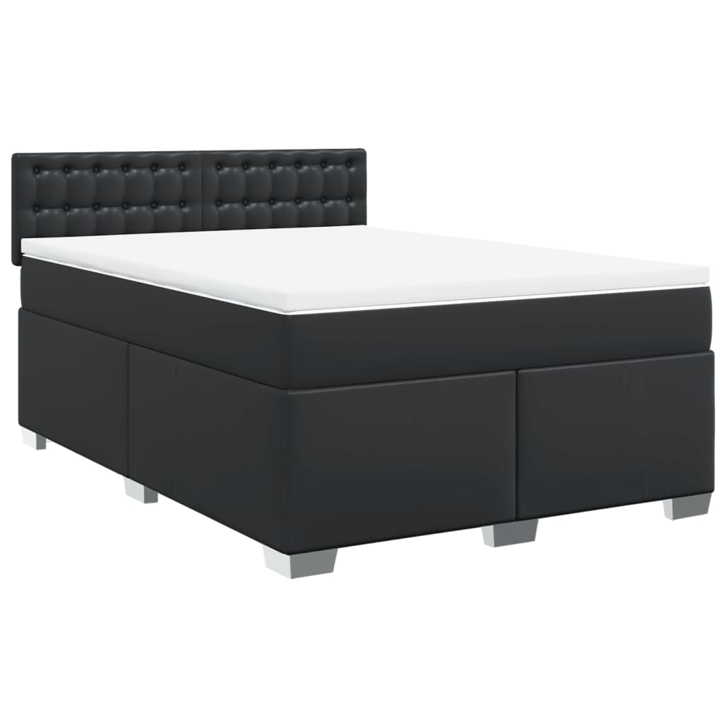 8721102733369_g_en_hd_1 vidaXL Box Spring Bed with Mattress Black Double Faux Leather - Image 3