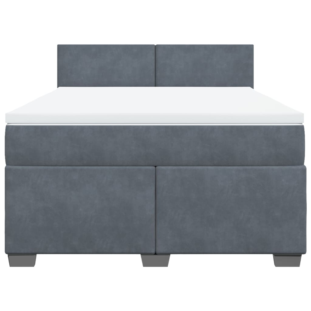 8721102736667_g_en_hd_4 vidaXL Box Spring Bed with Mattress Dark Grey Double Velvet - Image 6