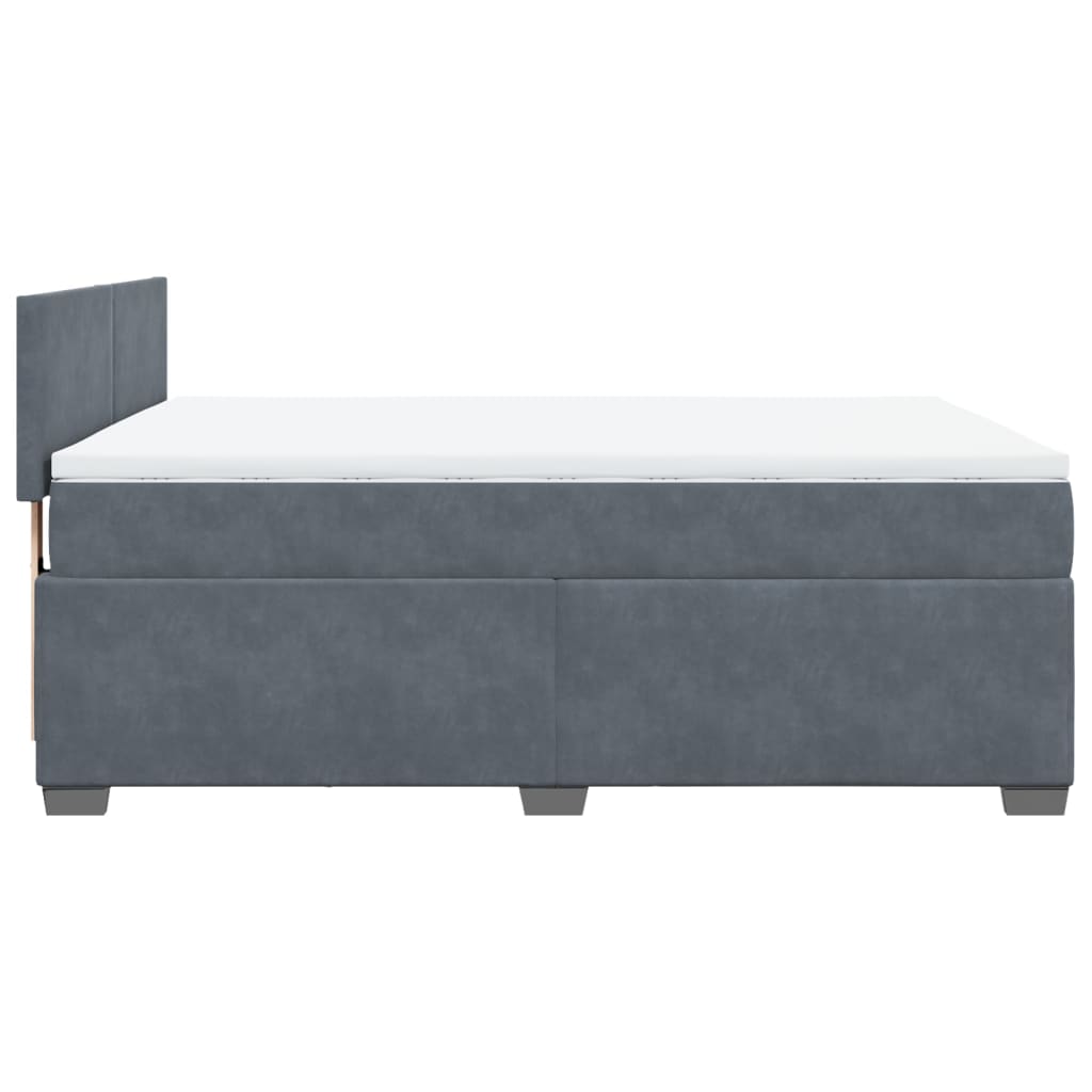 8721102736667_g_en_hd_5 vidaXL Box Spring Bed with Mattress Dark Grey Double Velvet - Image 7