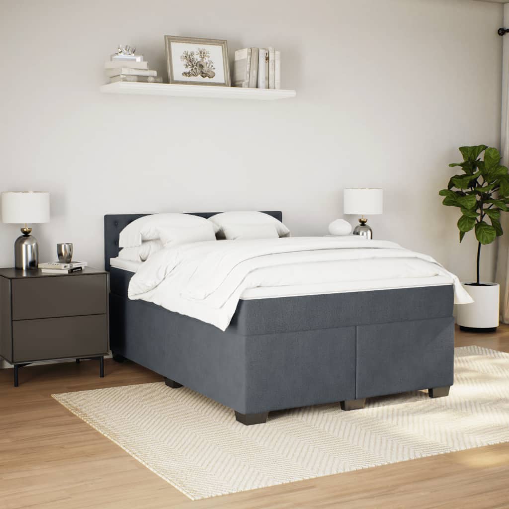 8721102736728_g_en_hd_3 vidaXL Box Spring Bed with Mattress Dark Grey Double Velvet - Image 5