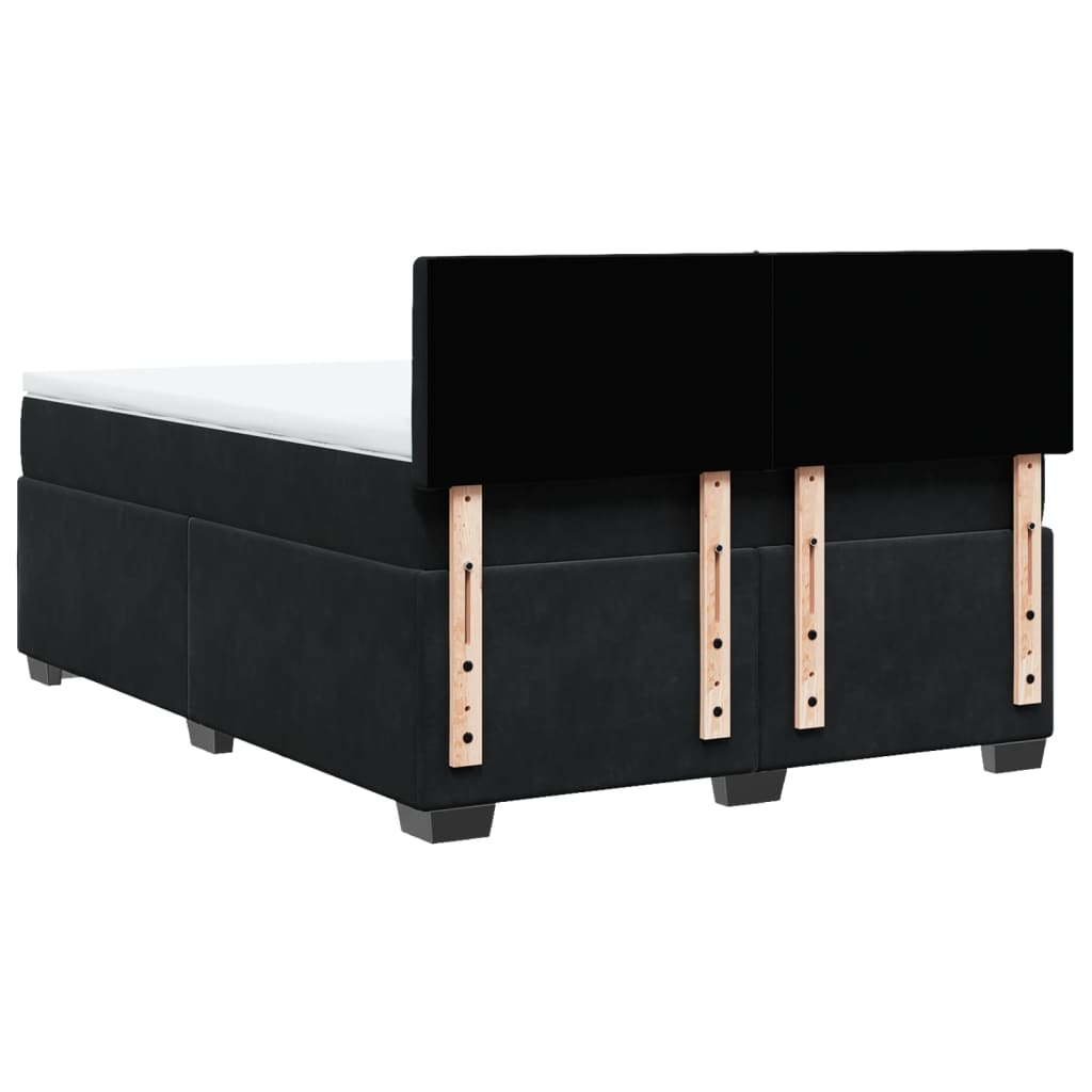 8721102736735_g_en_hd_6 vidaXL Box Spring Bed with Mattress Black Double Velvet - Image 8