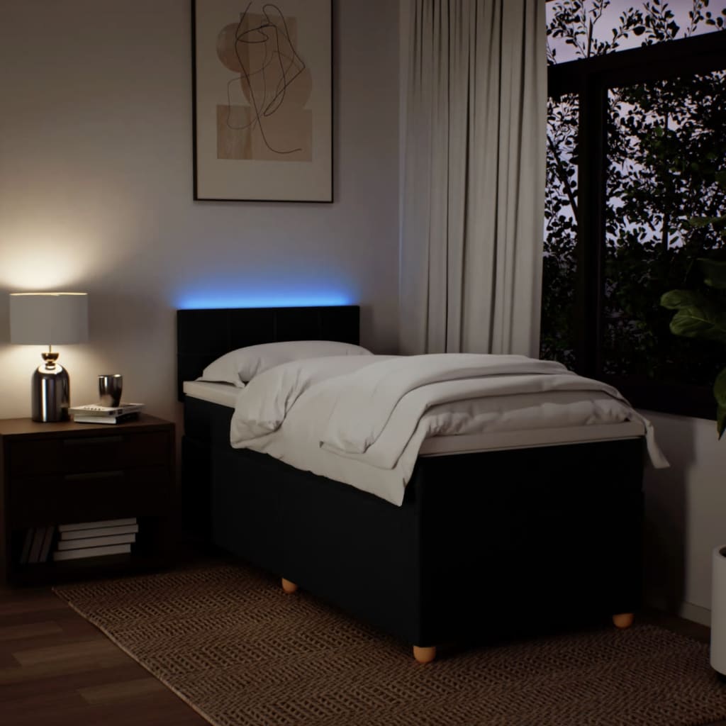 8721102740497_g_en_hd_3 vidaXL Box Spring Bed with Mattress Black King Single Fabric - Image 5