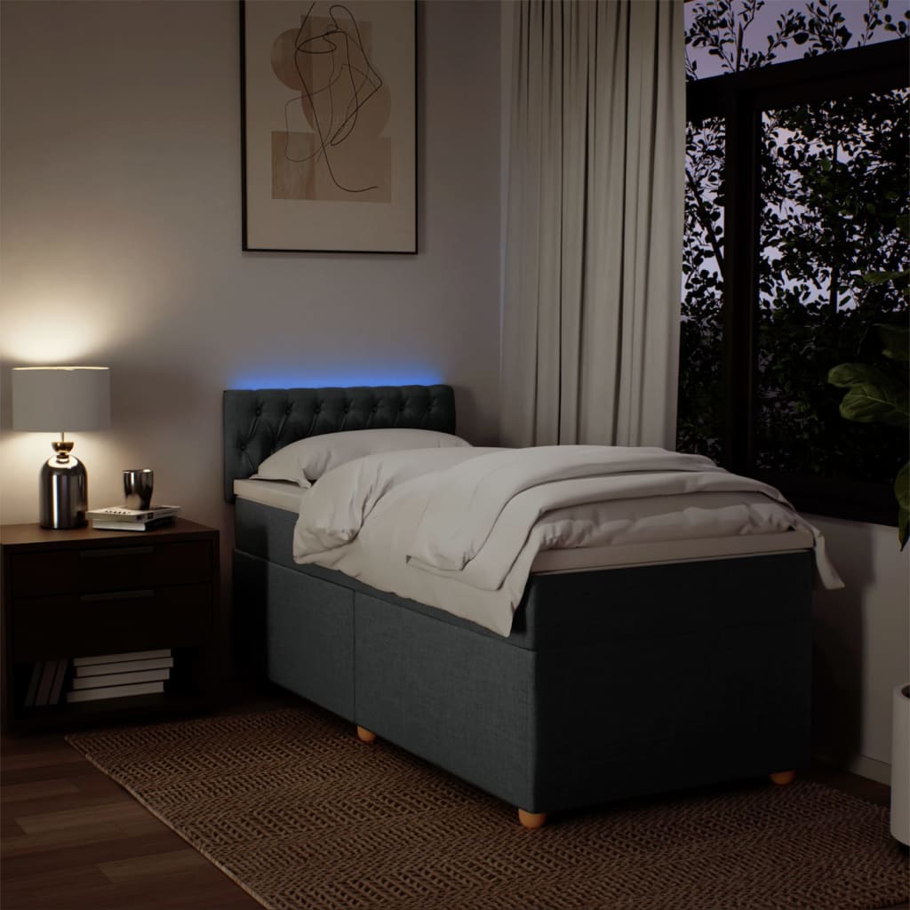 8721102740503_g_en_hd_3 vidaXL Box Spring Bed with Mattress Dark Grey King Single Fabric - Image 5