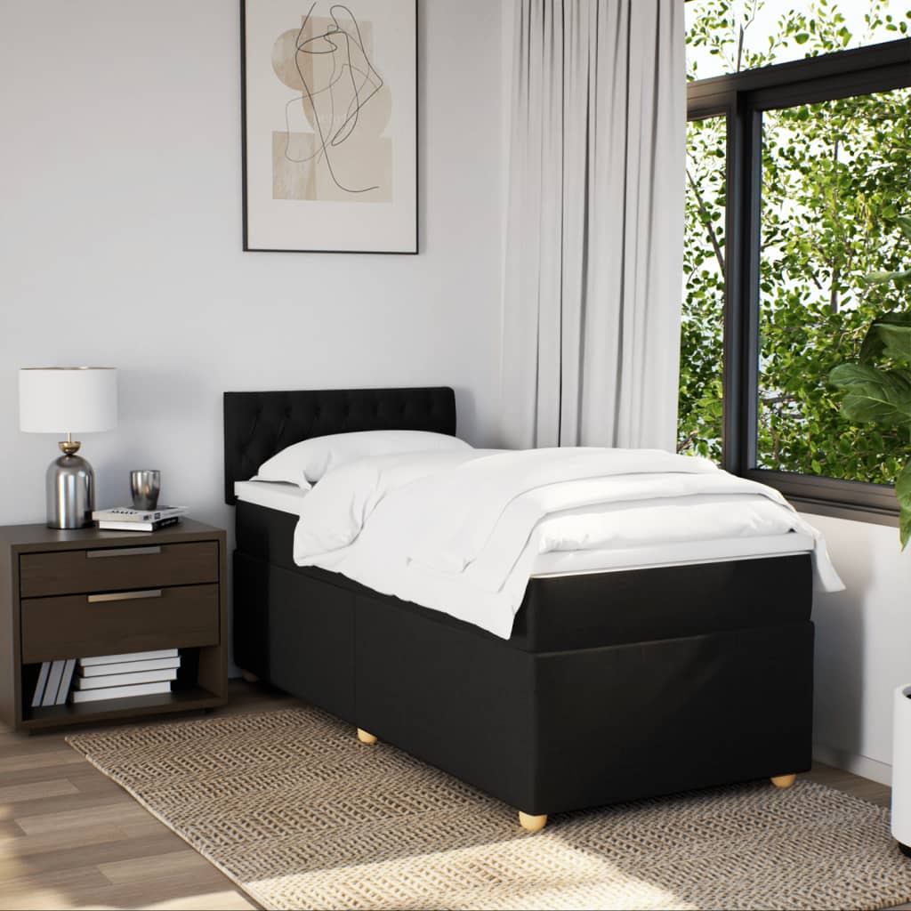 8721102740510_g_en_hd_2 vidaXL Box Spring Bed with Mattress Black King Single Fabric - Image 4