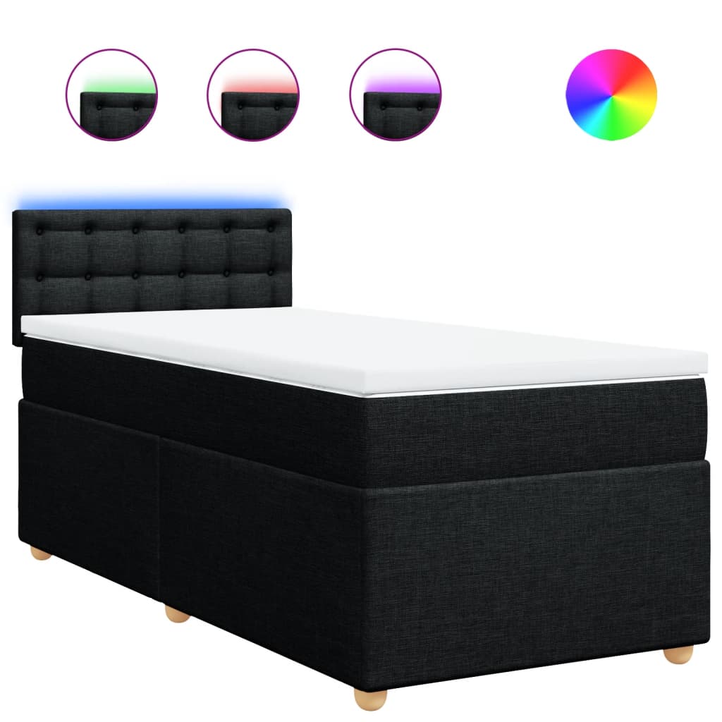 8721102740534_a_en_hd_1 vidaXL Box Spring Bed with Mattress Black King Single Fabric - Image 2