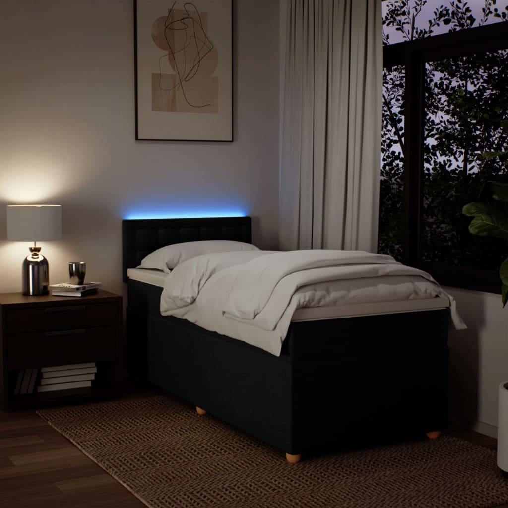 8721102740534_g_en_hd_3 vidaXL Box Spring Bed with Mattress Black King Single Fabric - Image 5