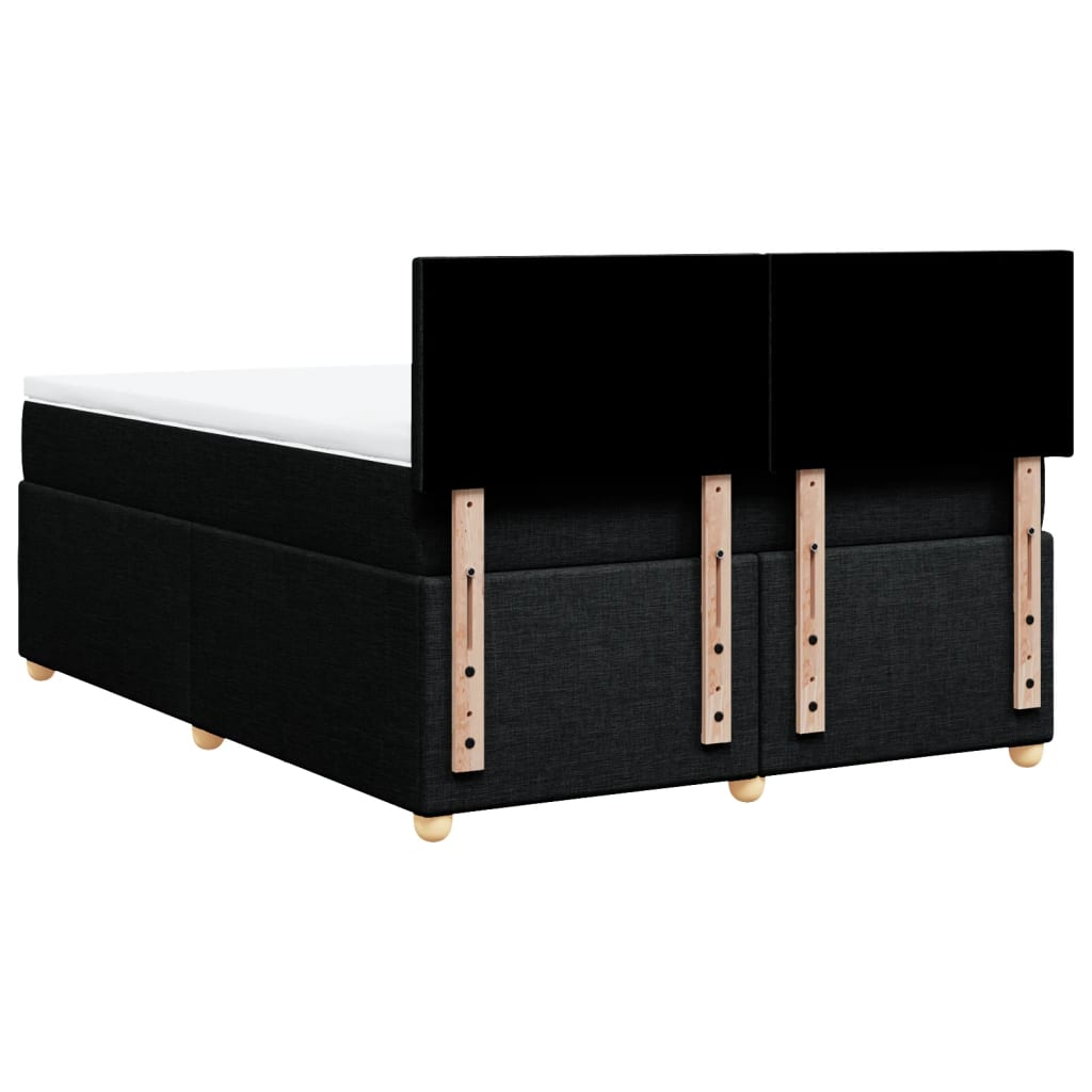 8721102740558_g_en_hd_6 vidaXL Box Spring Bed with Mattress Black Double Fabric - Image 8