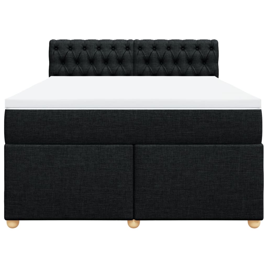 8721102740596_g_en_hd_4 vidaXL Box Spring Bed with Mattress Black Double Fabric - Image 6