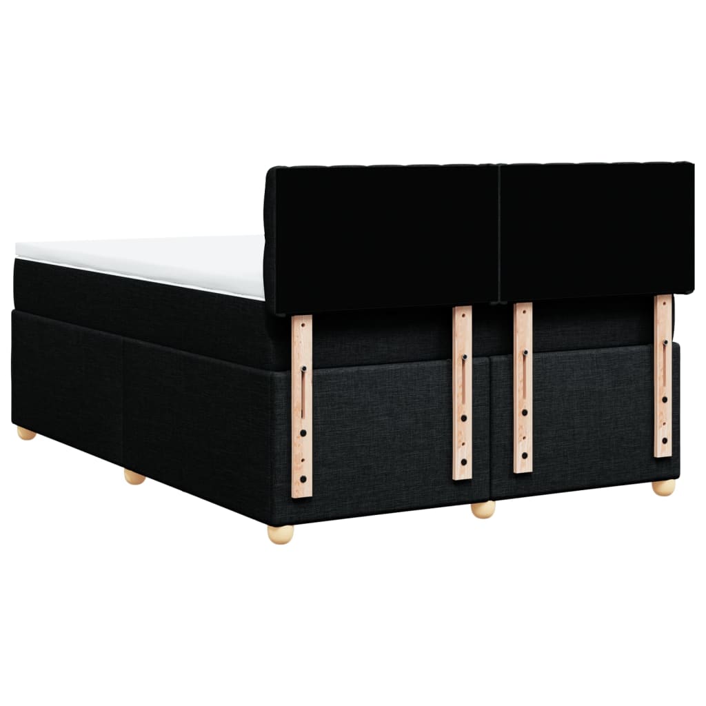 8721102740596_g_en_hd_6 vidaXL Box Spring Bed with Mattress Black Double Fabric - Image 8