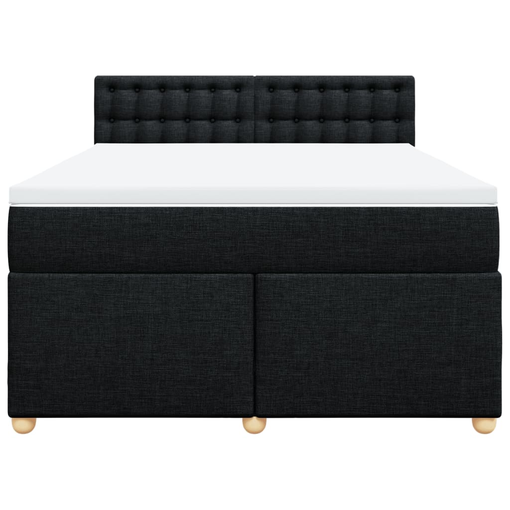 8721102740619_g_en_hd_4 vidaXL Box Spring Bed with Mattress Black Double Fabric - Image 6