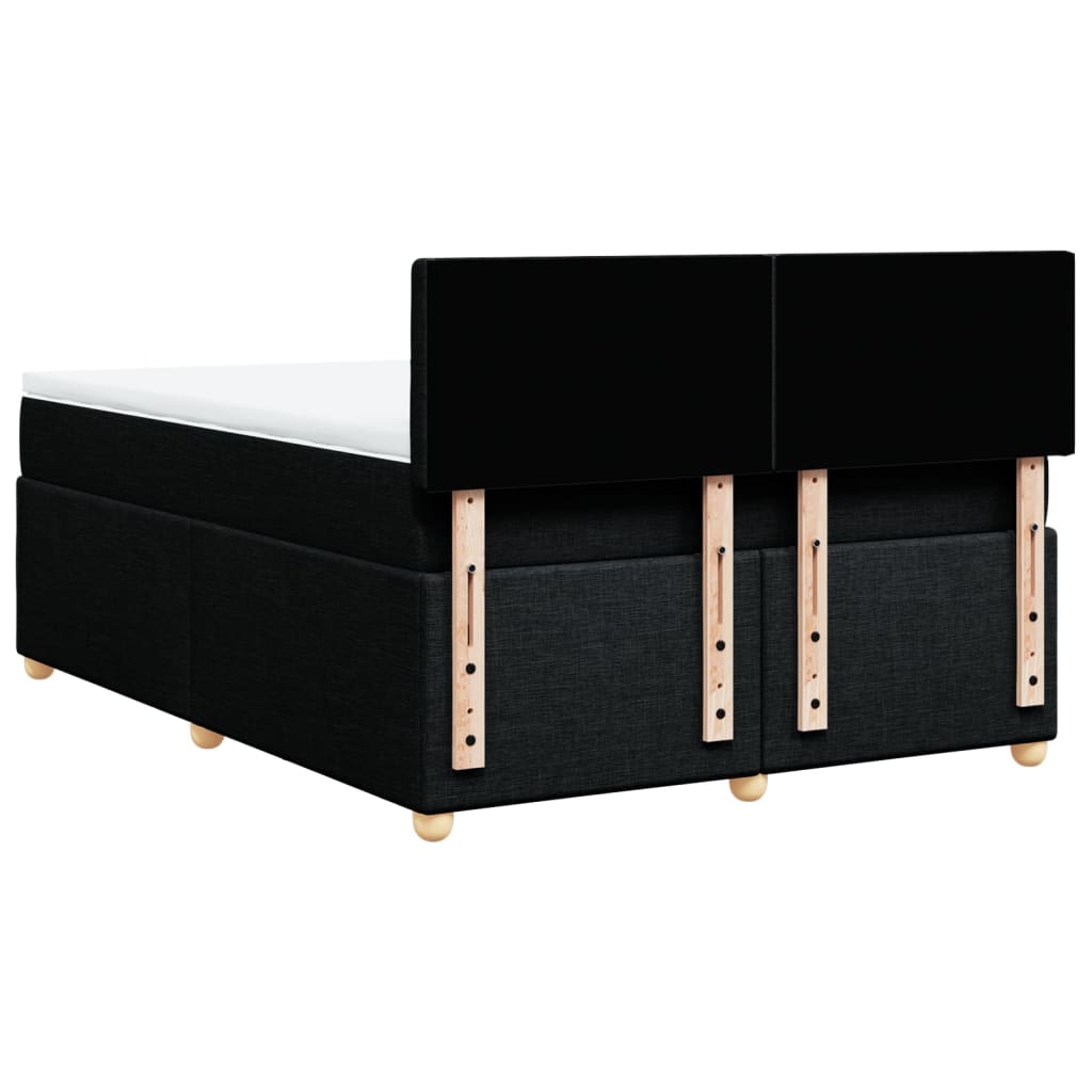 8721102740619_g_en_hd_6 vidaXL Box Spring Bed with Mattress Black Double Fabric - Image 8