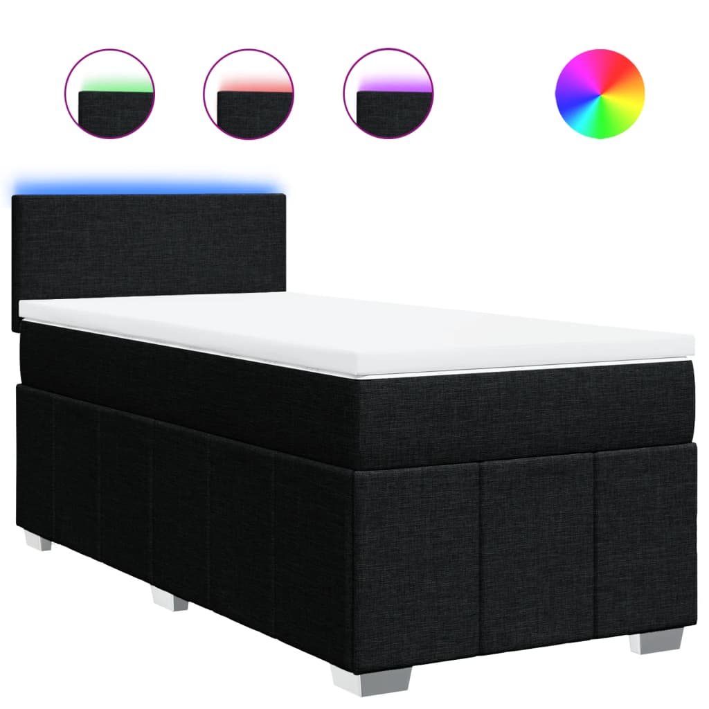 8721102744358_a_en_hd_1 vidaXL Box Spring Bed with Mattress Black King Single Fabric - Image 2