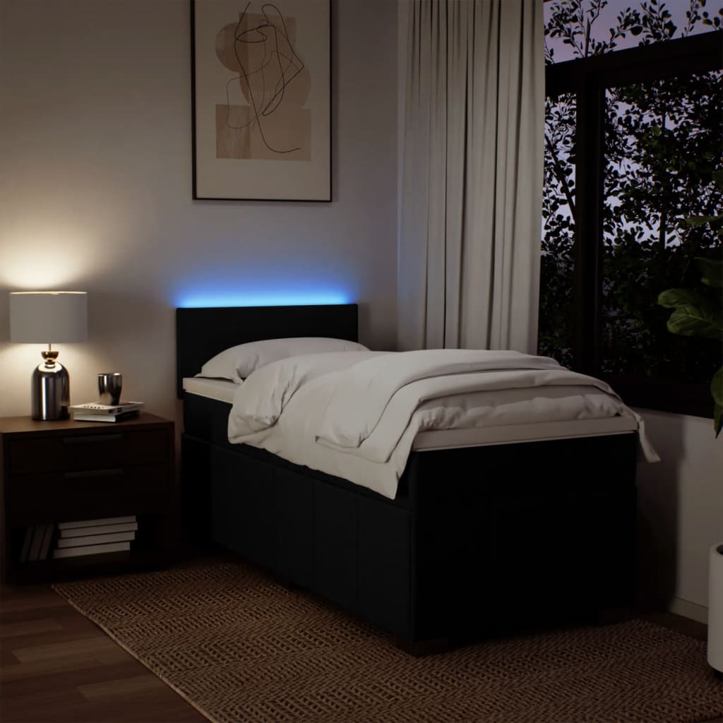 8721102744358_g_en_hd_2 vidaXL Box Spring Bed with Mattress Black King Single Fabric - Image 4