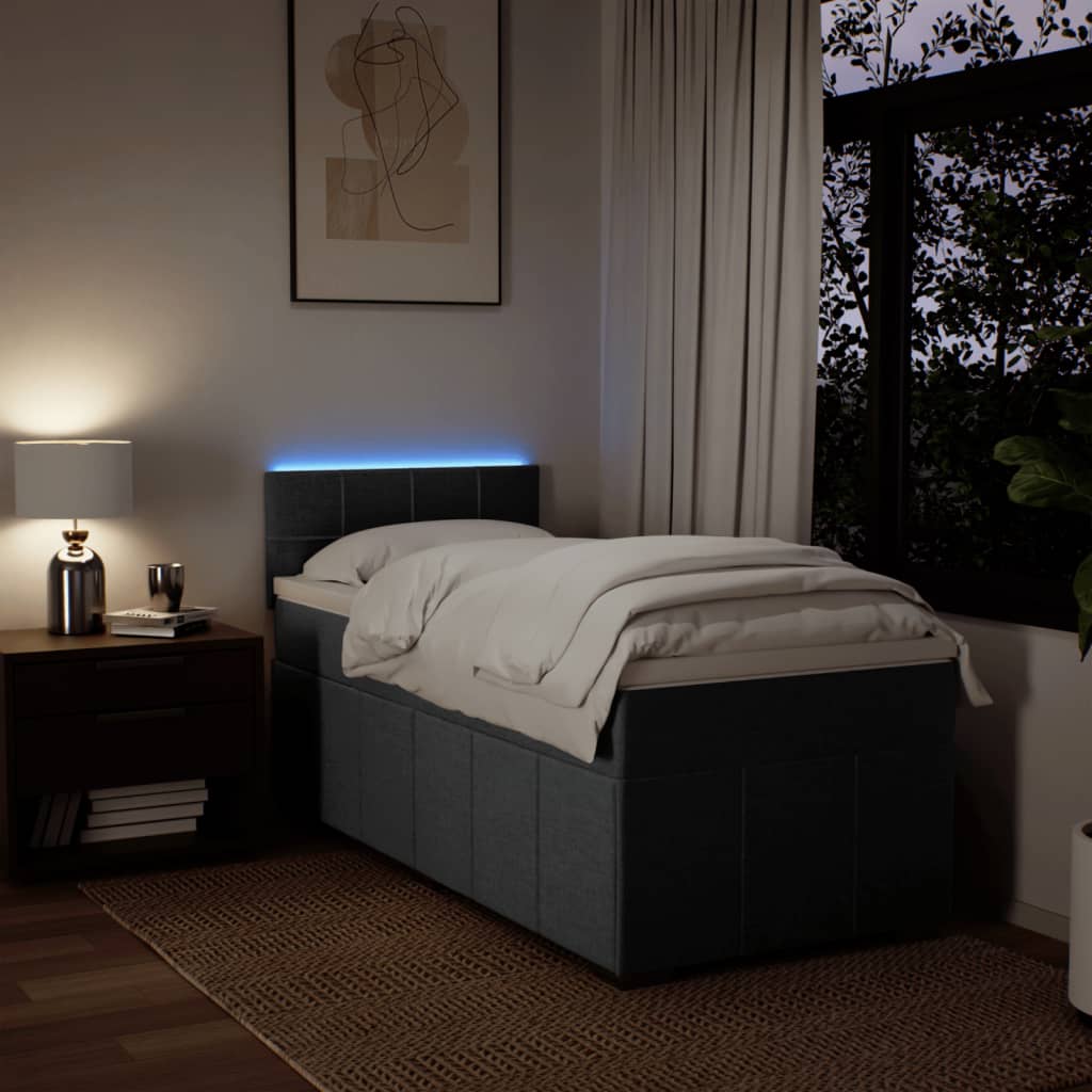 8721102744365_g_en_hd_3 vidaXL Box Spring Bed with Mattress Dark Grey King Single Fabric - Image 5