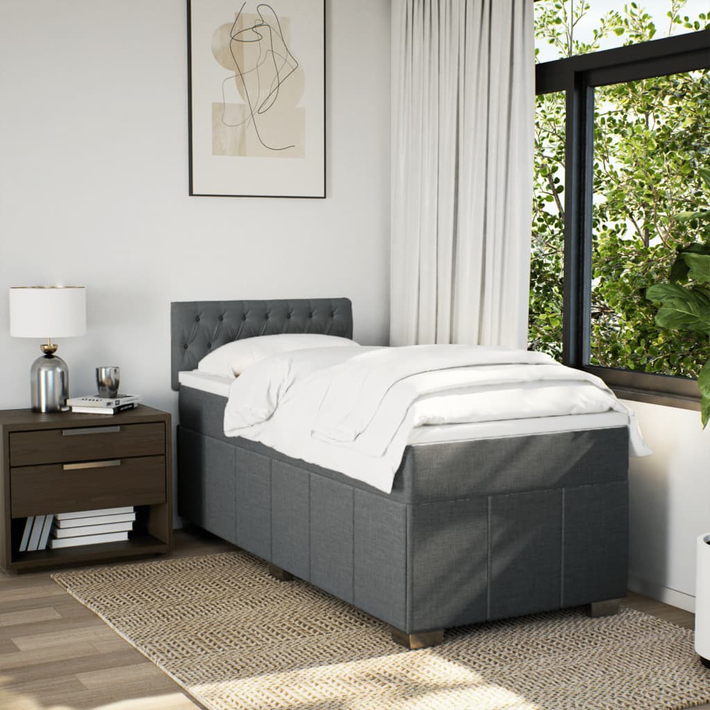 8721102744389_g_en_hd_2 vidaXL Box Spring Bed with Mattress Dark Grey King Single Fabric - Image 4