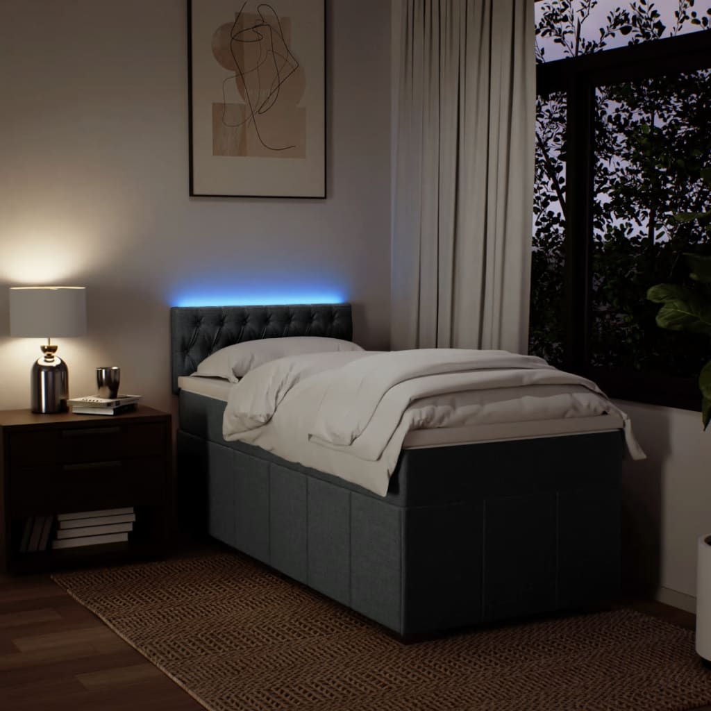 8721102744389_g_en_hd_3 vidaXL Box Spring Bed with Mattress Dark Grey King Single Fabric - Image 5