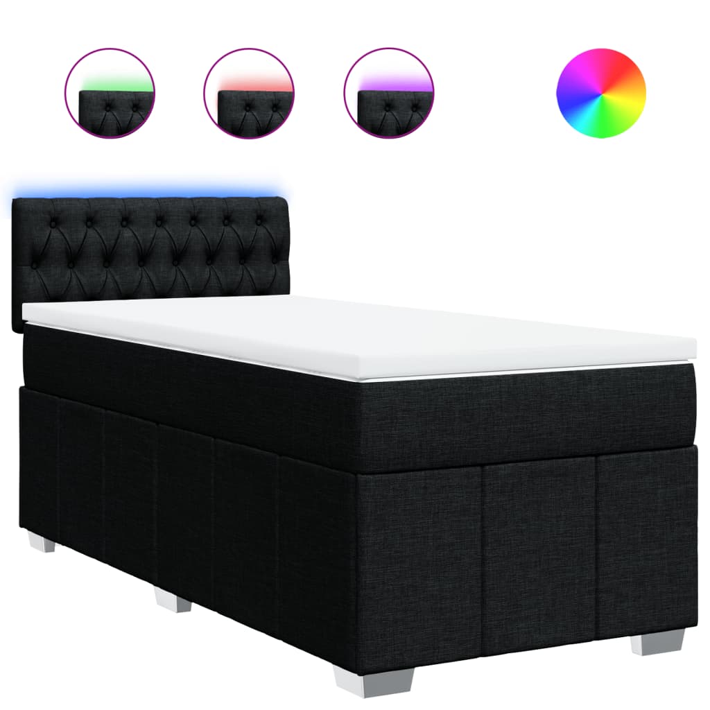 8721102744396_a_en_hd_1 vidaXL Box Spring Bed with Mattress Black King Single Fabric - Image 2