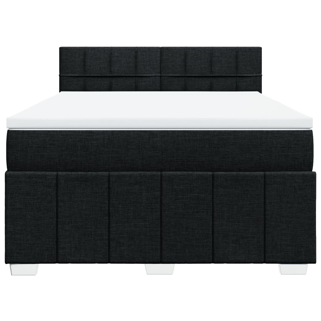 8721102744457_g_en_hd_4 vidaXL Box Spring Bed with Mattress Black Double Fabric - Image 6