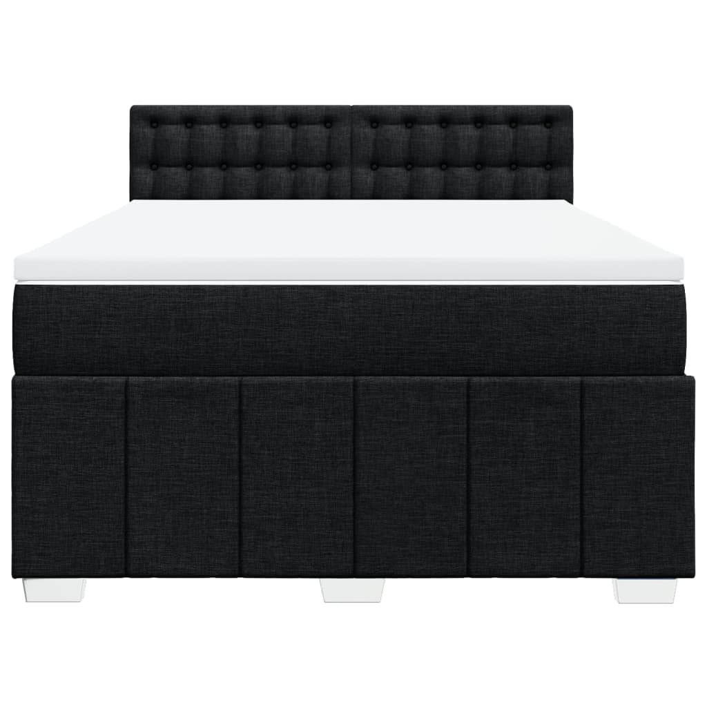 8721102744495_g_en_hd_4 vidaXL Box Spring Bed with Mattress Black Double Fabric - Image 6