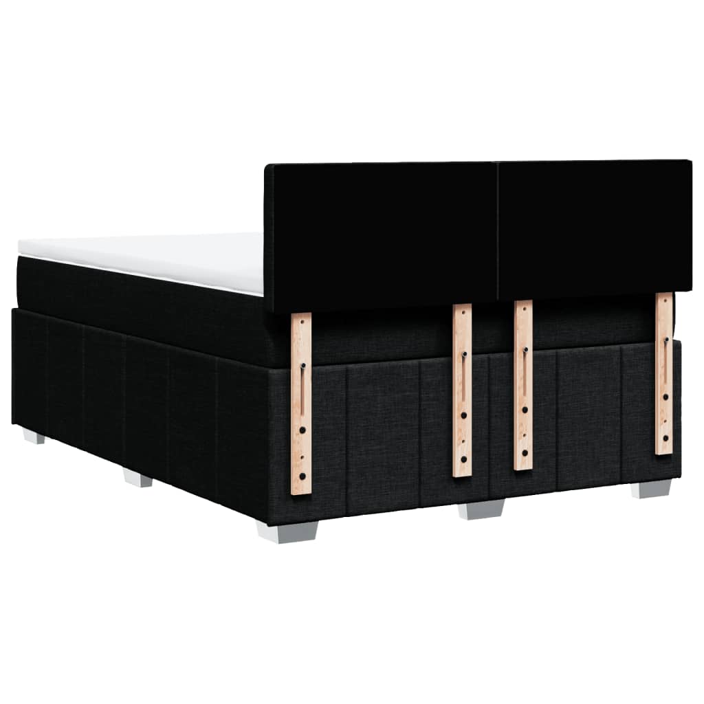 8721102744495_g_en_hd_6 vidaXL Box Spring Bed with Mattress Black Double Fabric - Image 8