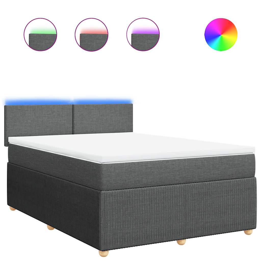8721102751424_a_en_hd_1 vidaXL Box Spring Bed with Mattress Light Grey Double Fabric - Image 2