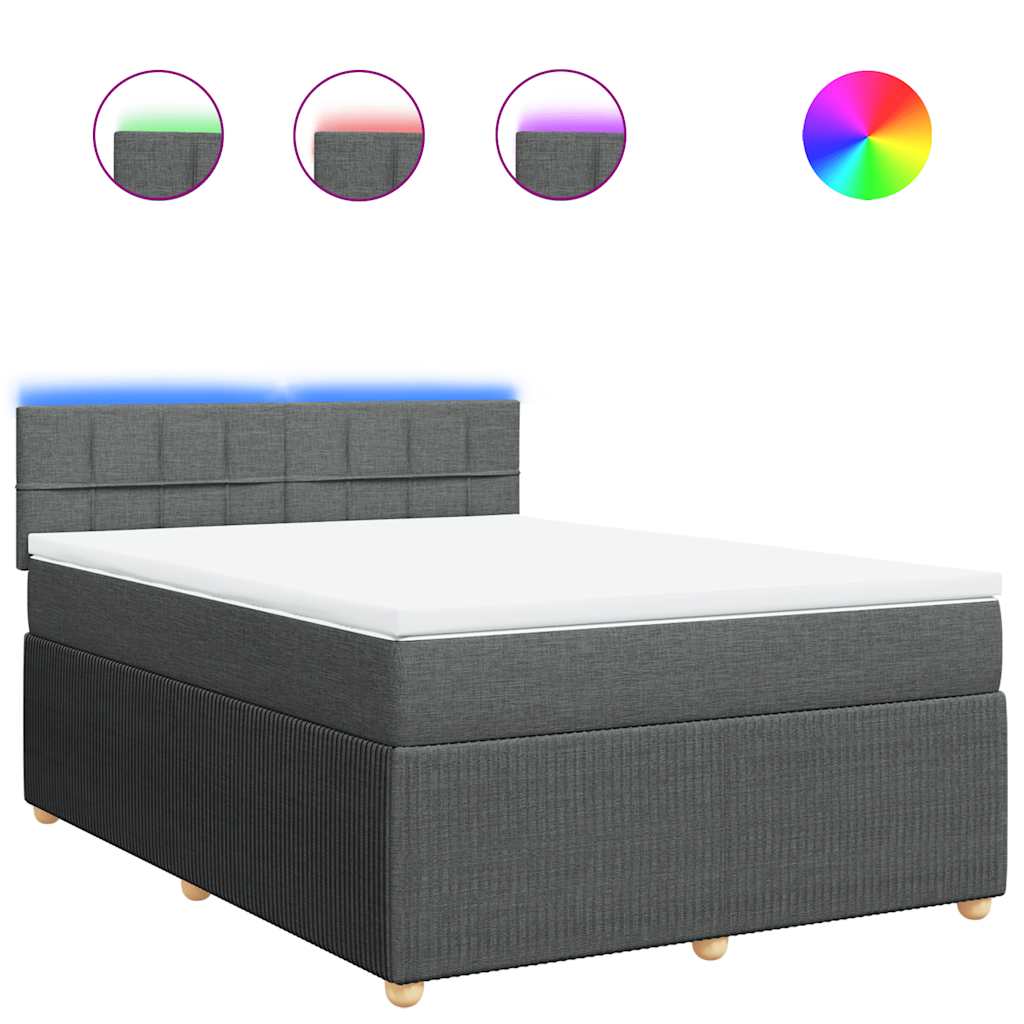 8721102751448_a_en_hd_1 vidaXL Box Spring Bed with Mattress Light Grey Double Fabric - Image 2