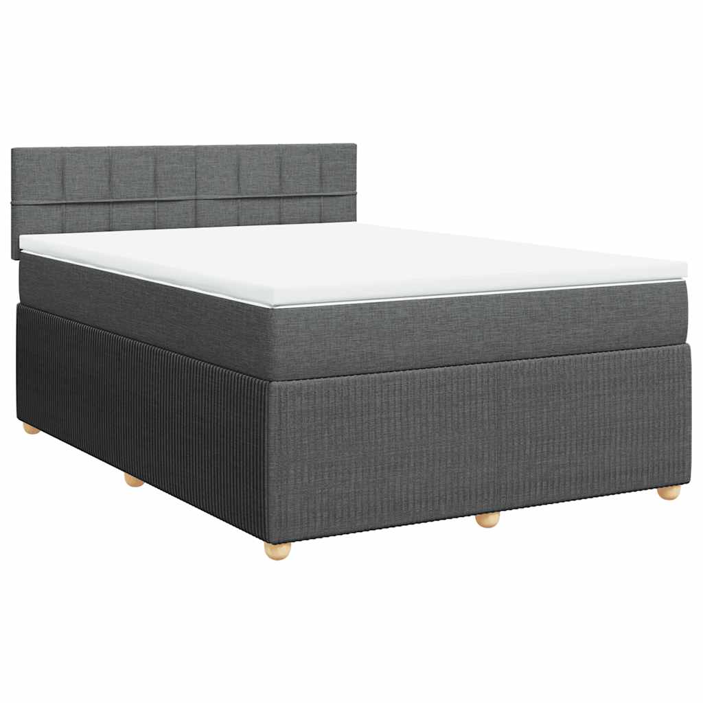 8721102751448_g_en_hd_1 vidaXL Box Spring Bed with Mattress Light Grey Double Fabric - Image 3