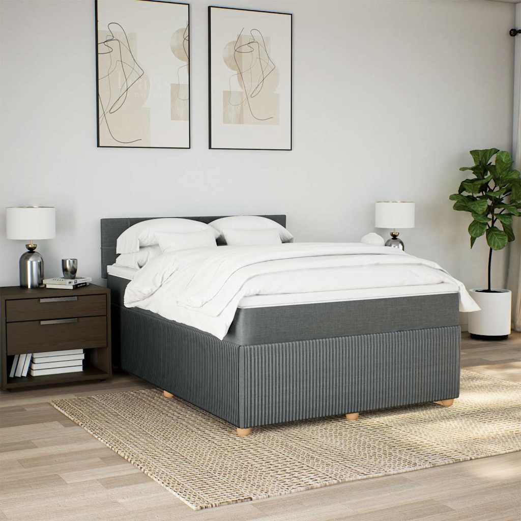 8721102751448_g_en_hd_2 vidaXL Box Spring Bed with Mattress Light Grey Double Fabric - Image 4