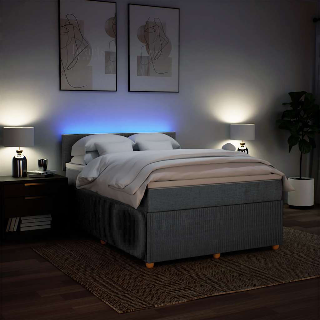 8721102751448_g_en_hd_3 vidaXL Box Spring Bed with Mattress Light Grey Double Fabric - Image 5